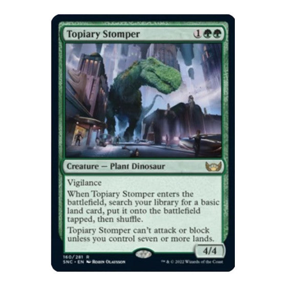 Topiary Stomper (SNC) #160 Rare (Lightly Played) Streets of New Capenna Magic: The Gathering: 2022