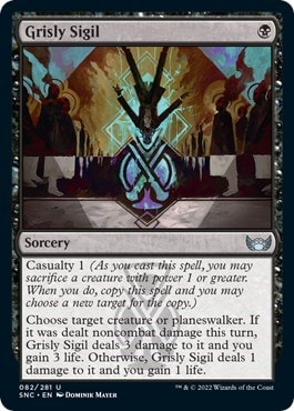 Grisly Sigil (SNC) #82 Uncommon (Lightly Played) Streets of New Capenna Magic: The Gathering: 2022