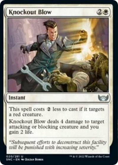 Knockout Blow (SNC) #20 Uncommon Streets of New Capenna Magic: The Gathering: 2022