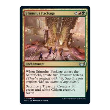Stimulus Package (SNC) #225 Uncommon (Lightly Played) Streets of New Capenna Magic: The Gathering: 2022