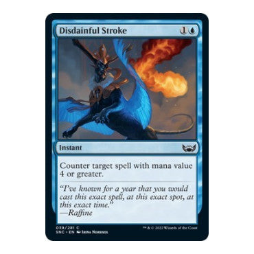Disdainful Stroke (SNC) #39 Common Streets of New Capenna Magic: The Gathering: 2022