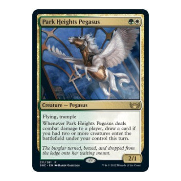 Park Heights Pegasus (SNC) #211 Rare Streets of New Capenna Magic: The Gathering: 2022