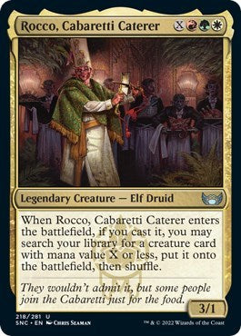 Rocco Cabaretti Caterer (SNC) #218 Uncommon (Lightly Played) Streets of New Capenna Magic: The Gathering: 2022