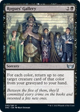 Rogues Gallery (SNC) #92 Uncommon (Foil Lightly Played) Streets of New Capenna Magic: The Gathering: 2022