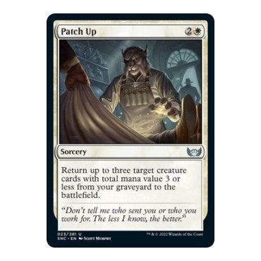Patch Up (SNC) #23 Uncommon (Foil Lightly Played) Streets of New Capenna Magic: The Gathering: 2022