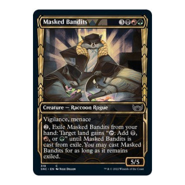 Masked Bandits Showcase (SNC) #319 Common Streets of New Capenna Magic: The Gathering: 2022