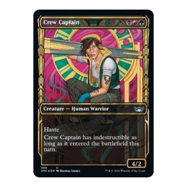 Crew Captain (Gilded Foil) (SNC) #368 Uncommon (Foil Lightly Played) Streets of New Capenna Magic: The Gathering: 2022