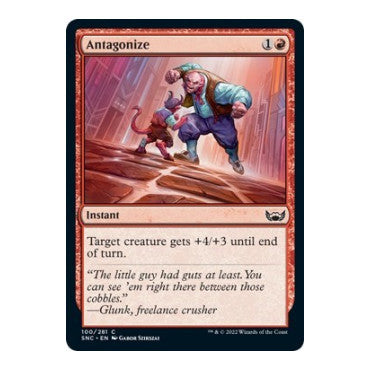 Antagonize (SNC) #100 Common Streets of New Capenna Magic: The Gathering: 2022