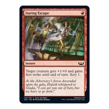 Daring Escape (SNC) #104 Common Streets of New Capenna Magic: The Gathering: 2022