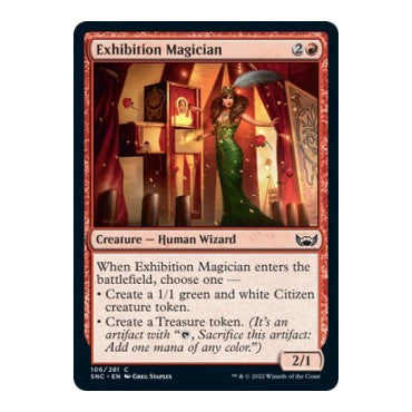 Exhibition Magician (SNC) #106 Common Streets of New Capenna Magic: The Gathering: 2022