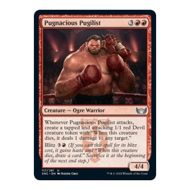 Pugnacious Pugilist (SNC) #117 Uncommon Streets of New Capenna Magic: The Gathering: 2022