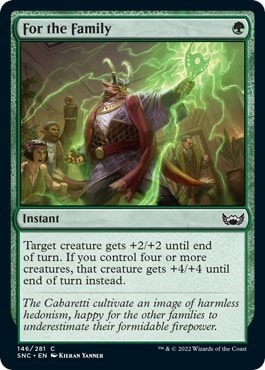 For the Family (SNC) #146 Common Streets of New Capenna Magic: The Gathering: 2022