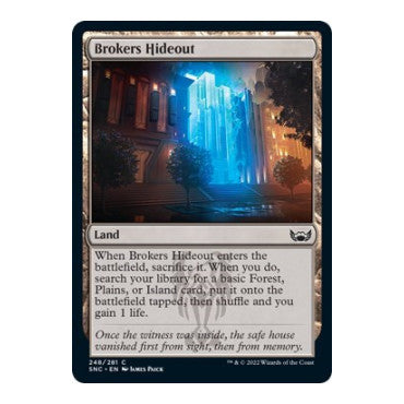 Brokers Hideout (SNC) #248 Common (Lightly Played) Streets of New Capenna Magic: The Gathering: 2022