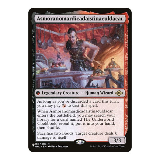 Asmoranomardicadaistinaculdacar (LIST) #186/303 Rare (Lightly Played) The List Reprints Magic: The Gathering: 2026