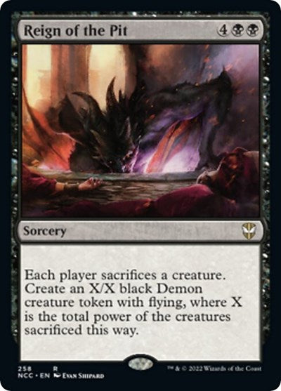 Reign of the Pit (NCC) #258 Rare (Lightly Played) Commander: Streets of New Capenna Magic: The Gathering: 2022