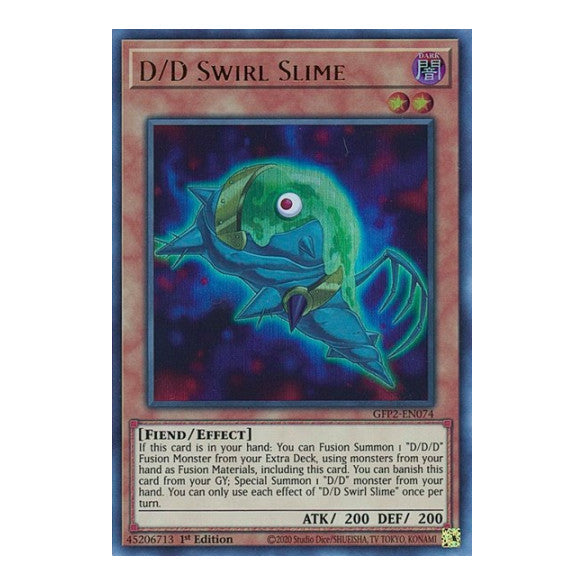 D/D Swirl Slime (GFP2) #GFP2-EN074 Ultra Rare (1st Edition Near Mint) Ghosts From the Past: The 2nd Haunting YuGiOh: 2022