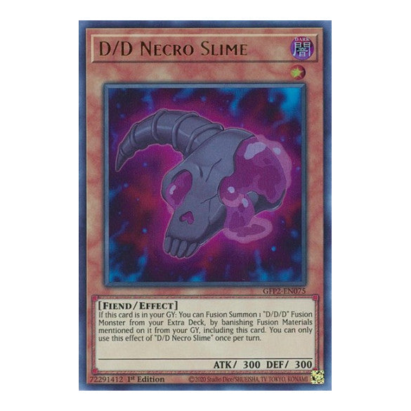 D/D Necro Slime (GFP2) #GFP2-EN075 Ultra Rare (1st Edition Near Mint) Ghosts From the Past: The 2nd Haunting YuGiOh: 2022