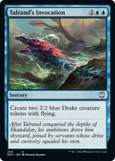 Talrands Invocation (NCC) #234 Uncommon (Lightly Played) Commander: Streets of New Capenna Magic: The Gathering: 2022