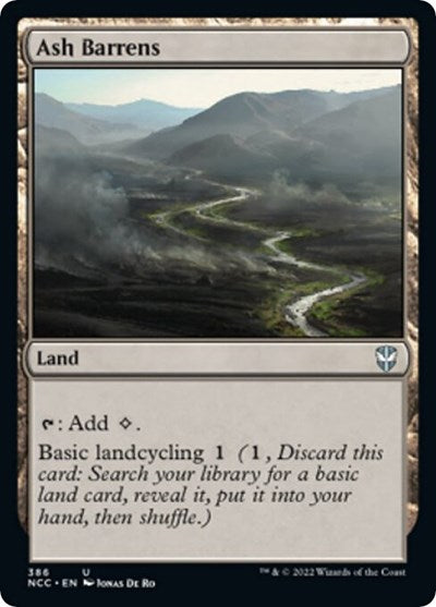 Ash Barrens (NCC) #386 Uncommon Commander: Streets of New Capenna Magic: The Gathering: 2022