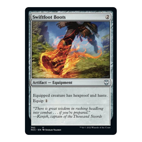 Swiftfoot Boots (NCC) #382 Uncommon (Lightly Played) Commander: Streets of New Capenna Magic: The Gathering: 2022