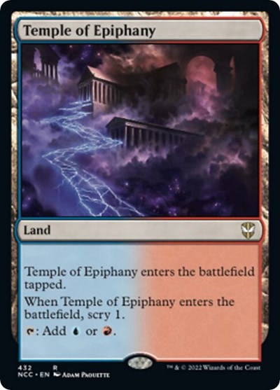 Temple of Epiphany (NCC) #432 Rare (Lightly Played) Commander: Streets of New Capenna Magic: The Gathering: 2022