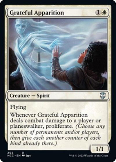 Grateful Apparition (NCC) #202 Uncommon (Lightly Played) Commander: Streets of New Capenna Magic: The Gathering: 2022