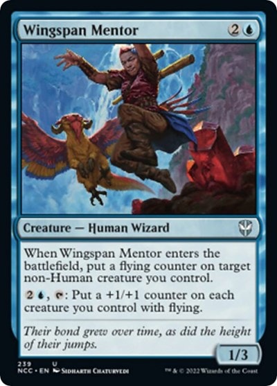 Wingspan Mentor (NCC) #239 Uncommon (Lightly Played) Commander: Streets of New Capenna Magic: The Gathering: 2022