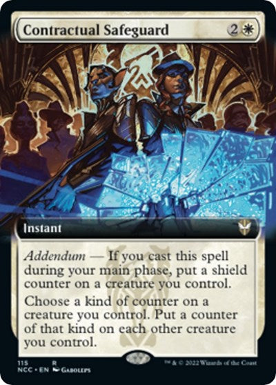 Contractual Safeguard Extended Art (NCC) #115 Rare (Lightly Played) Commander: Streets of New Capenna Magic: The Gathering: 2022