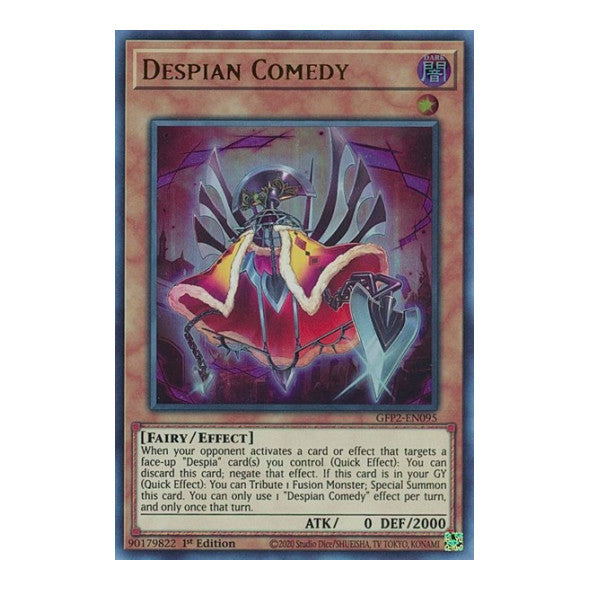 Despian Comedy (GFP2) #GFP2-EN095 Ultra Rare (1st Edition Near Mint) Ghosts From the Past: The 2nd Haunting YuGiOh: 2022
