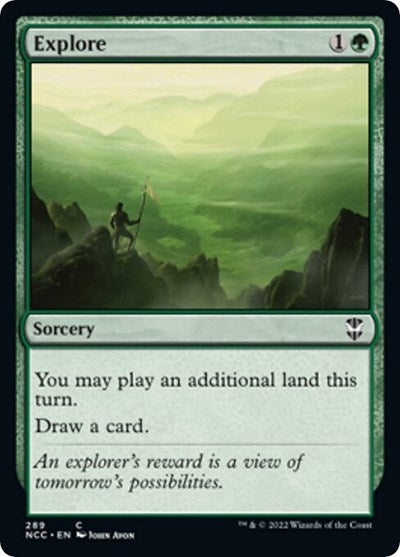 Explore (NCC) #289 Common (Lightly Played) Commander: Streets of New Capenna Magic: The Gathering: 2022