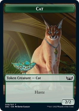 Cat Token (SNC) #9 T Streets of New Capenna Magic: The Gathering: 2022