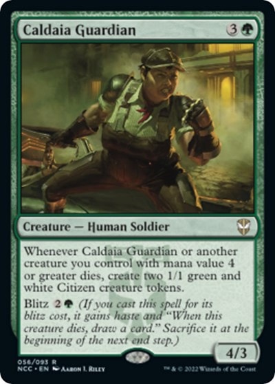 Caldaia Guardian (NCC) #56 Rare (Lightly Played) Commander: Streets of New Capenna Magic: The Gathering: 2022