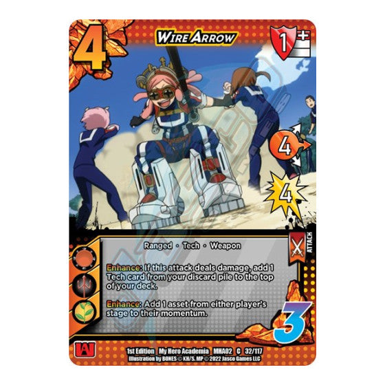 Wire Arrow (MHA2) #32/117 Common (1st Edition Normal Lightly Played) UniVersus: My Hero Academia: Crimson Rampage UniVersus: 2022