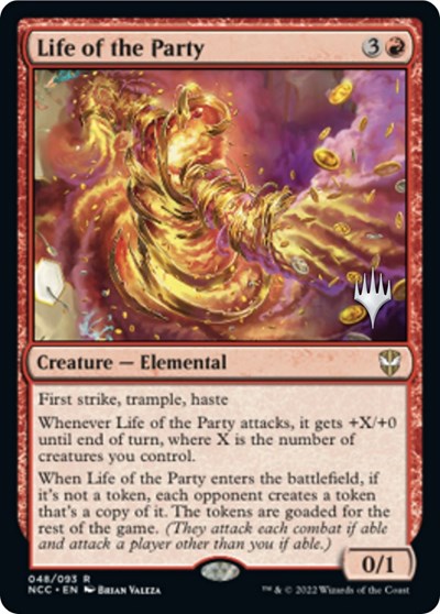 Life of the Party (PPSNC) #48p Rare (Foil Near Mint) Promo Pack: Streets of New Capenna Magic: The Gathering: 2022