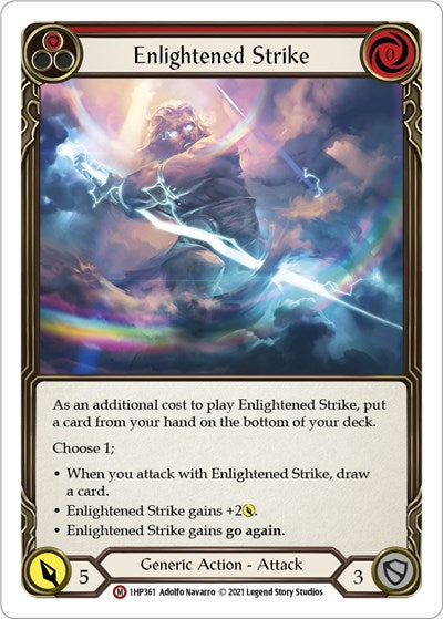 Enlightened Strike (1HP) #1HP361 Majestic (Near Mint) History Pack Vol.1 Flesh and Blood TCG: 2022