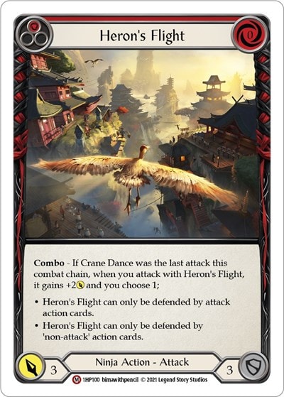 Herons Flight (1HP) #1HP100 Majestic (Lightly Played) History Pack Vol.1 Flesh and Blood TCG: 2022