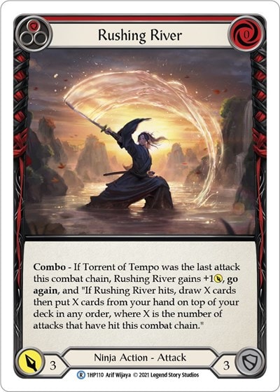 Rushing River Red (1HP) #1HP110 Rare (Lightly Played) History Pack Vol.1 Flesh and Blood TCG: 2022
