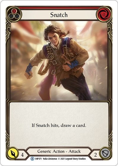 Snatch Red (1HP) #1HP371 Rare (Lightly Played) History Pack Vol.1 Flesh and Blood TCG: 2022