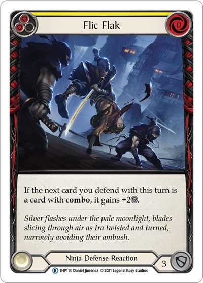 Flic Flak Yellow (1HP) #1HP114 Rare (Lightly Played) History Pack Vol.1 Flesh and Blood TCG: 2022