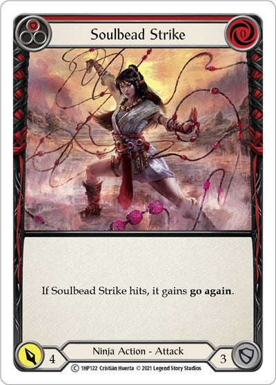 Soulbead Strike Red (1HP) #1HP122 Common (Lightly Played) History Pack Vol.1 Flesh and Blood TCG: 2022