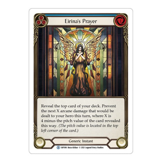 Eirina's Prayer (Blue) (1HP) #1HP386 Rare (Lightly Played) History Pack Vol.1 Flesh and Blood TCG: 2022