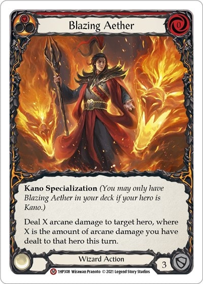 Blazing Aether (1HP) #1HP308 Majestic (Lightly Played) History Pack Vol.1 Flesh and Blood TCG: 2022