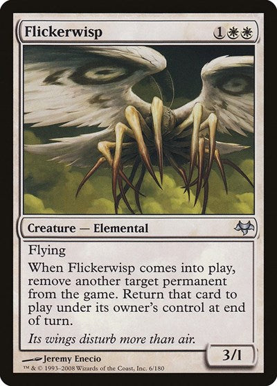 Flickerwisp (EVE) #6 Uncommon (Lightly Played) Eventide Magic: The Gathering: 2008