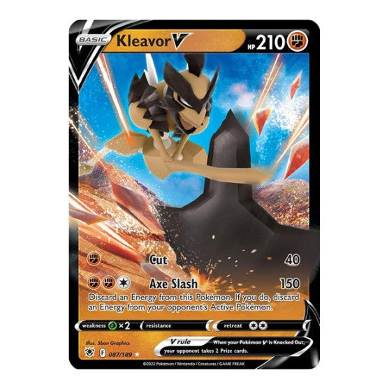 Kleavor V (SWSH10) #087/189 Ultra Rare SWSH10: Astral Radiance Pokemon: 2022
