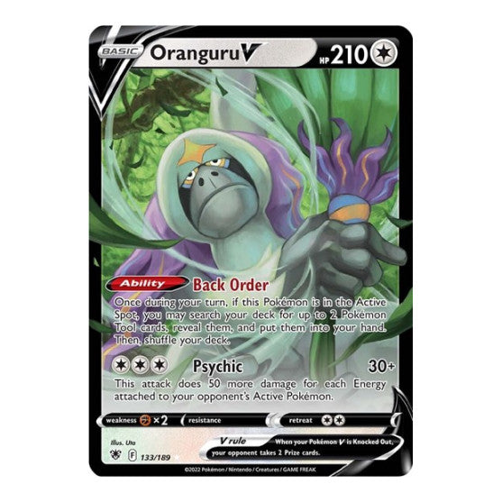 Oranguru V (SWSH10) #133/189 Ultra Rare (Holofoil Lightly Played) SWSH10: Astral Radiance Pokemon: 2022