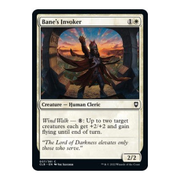 Bane's Invoker (CLB) #7 Common Commander Legends: Battle for Baldur's Gate Magic: The Gathering: 2022