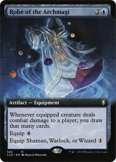 Robe of the Archmagi Extended Art (CLB) #566 Rare (Lightly Played) Commander Legends: Battle for Baldur's Gate Magic: The Gathering: 2022
