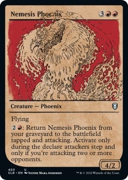 Nemesis Phoenix Showcase (CLB) #403 Uncommon Commander Legends: Battle for Baldur's Gate Magic: The Gathering: 2022