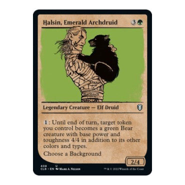 Halsin, Emerald Archdruid (Showcase) (CLB) #408 Uncommon Commander Legends: Battle for Baldur's Gate Magic: The Gathering: 2022
