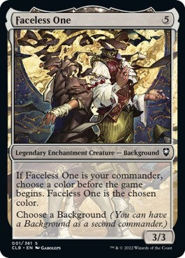 Faceless One (CLB) #1 Common Commander Legends: Battle for Baldur's Gate Magic: The Gathering: 2022